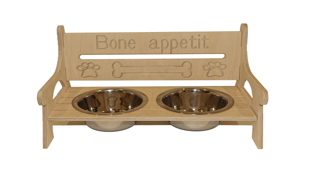 Designer Dog Homes - Bone Appetit Bench